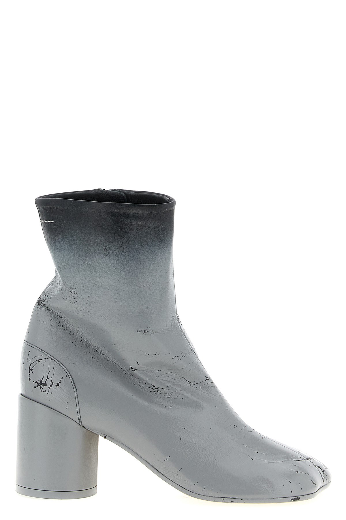Mm6 Maison Margiela Anatomic Ankle Boots In Gray