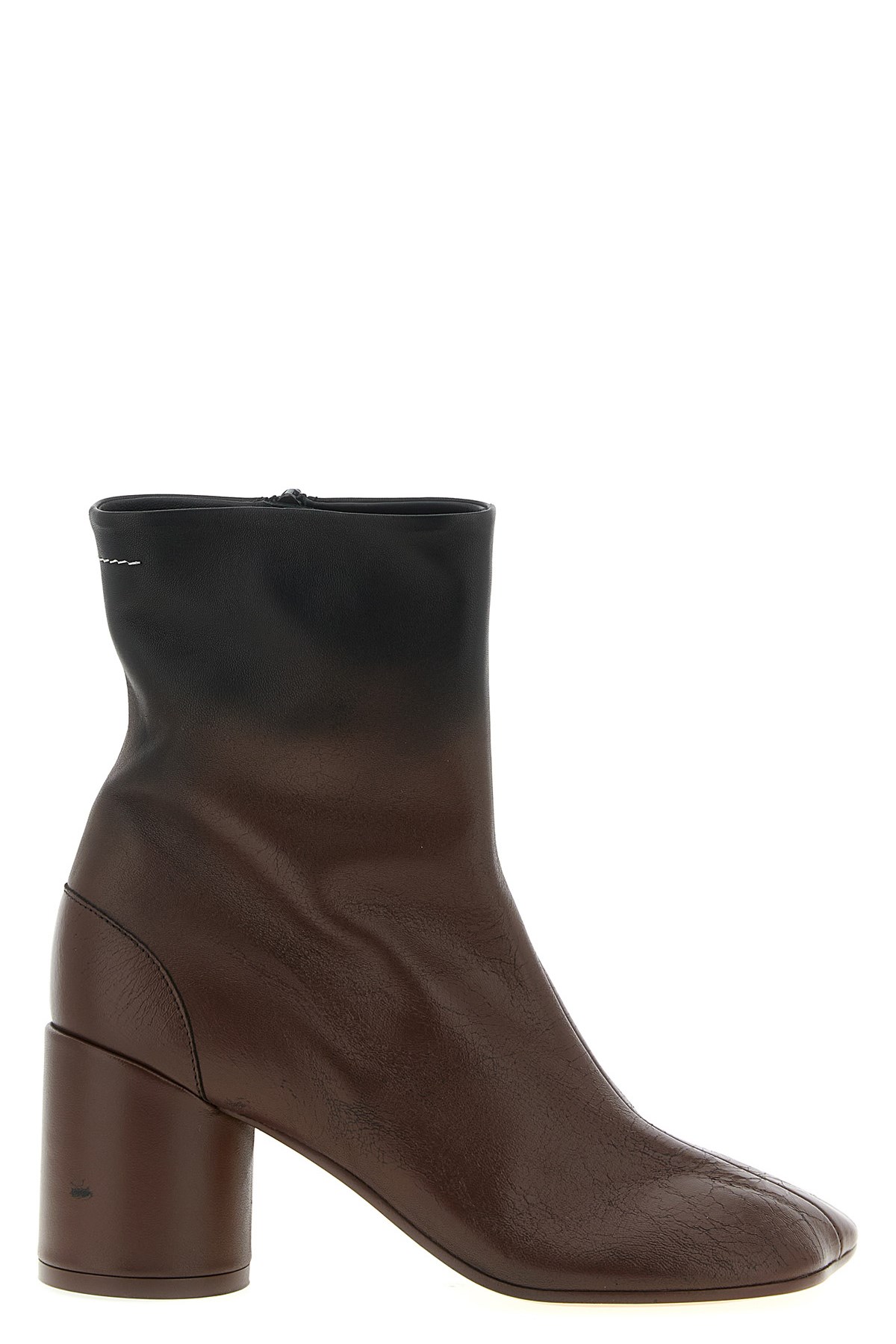 Mm6 Maison Margiela 'anatomic' Ankle Boots In Brown