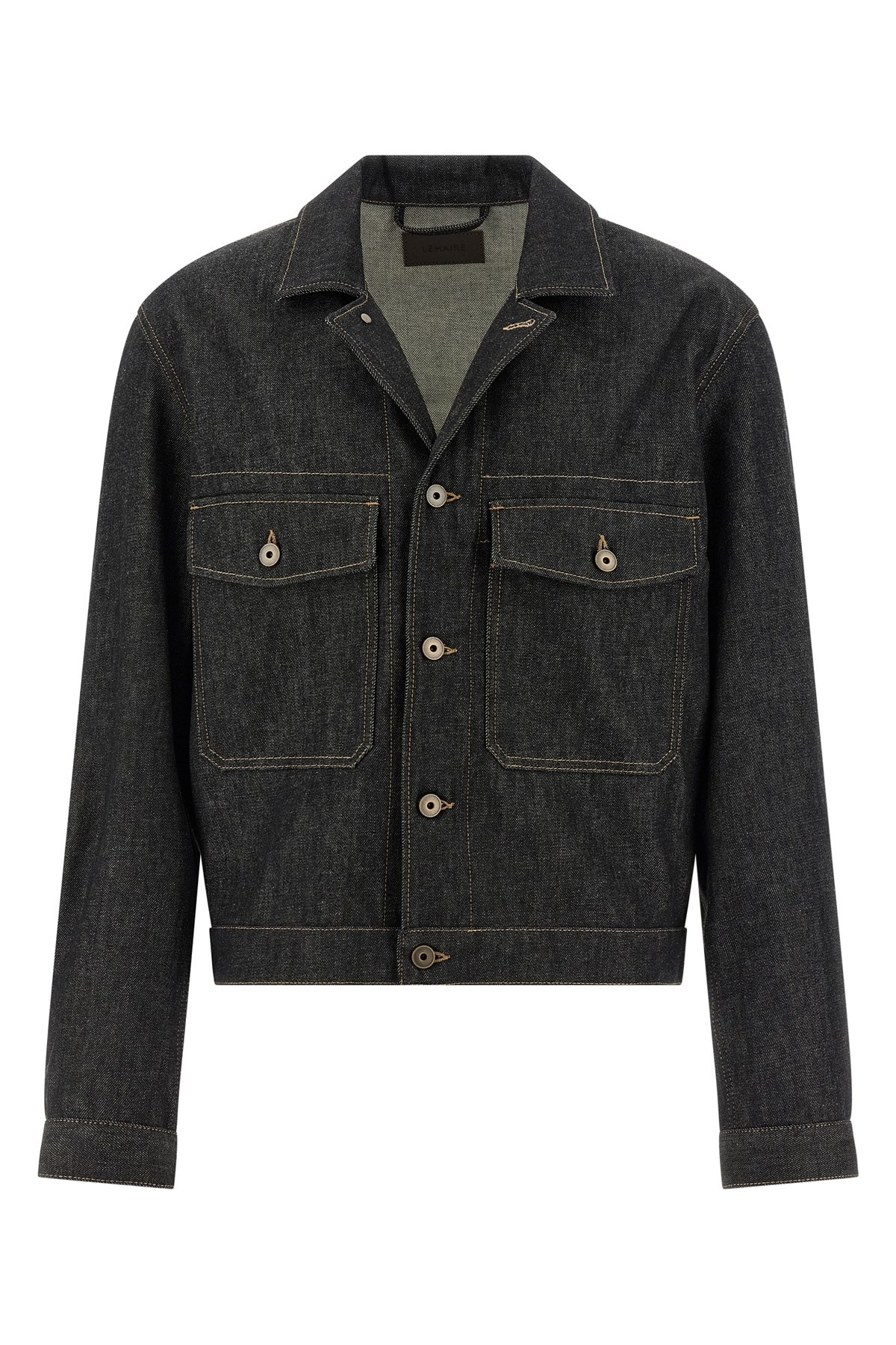 Lemaire Trucker Jacket In Blue