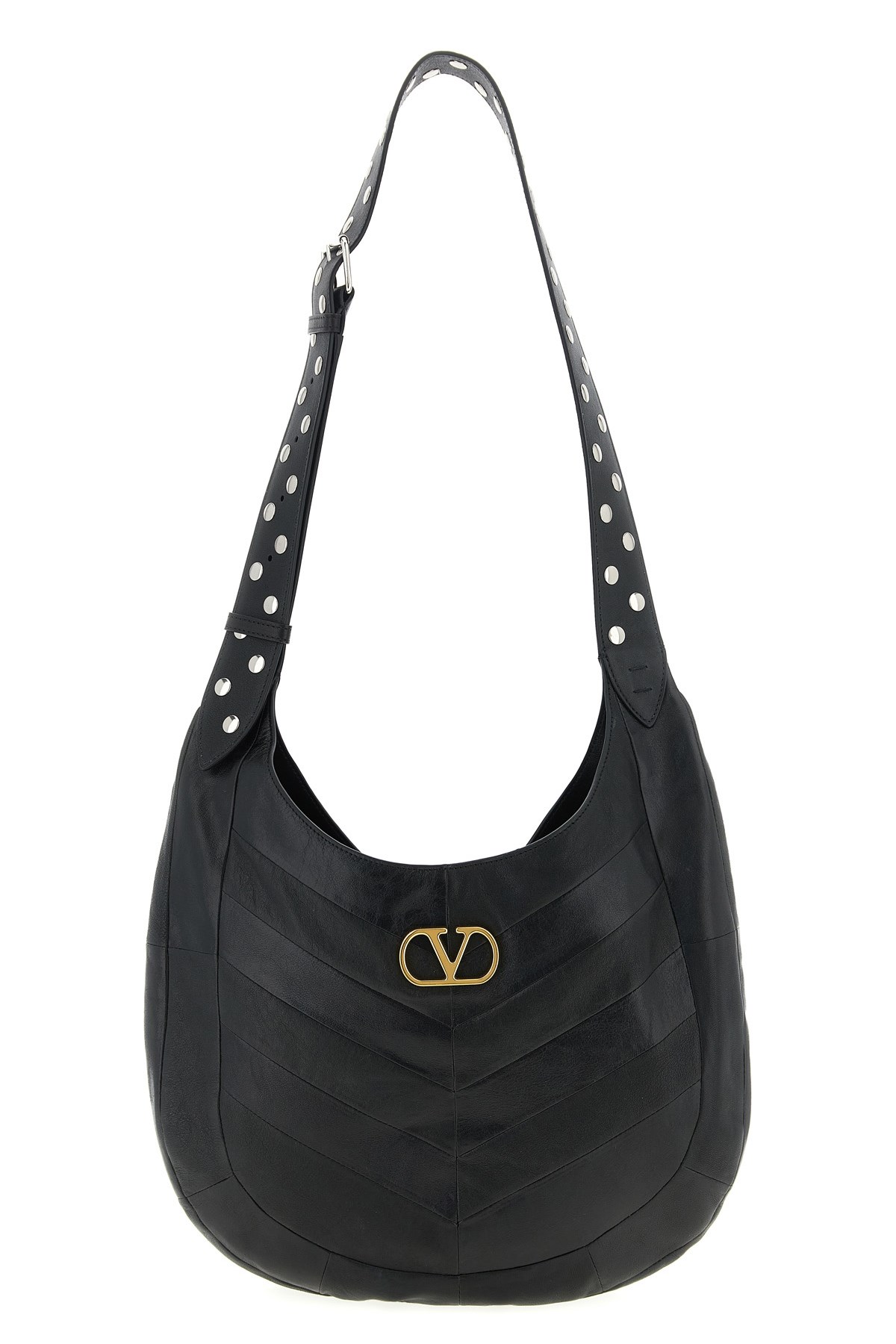 Valentino Garavani 'hoboho' Medium Shoulder Bag In Black