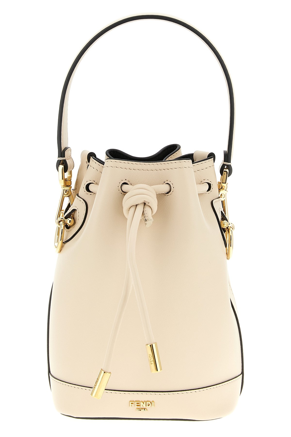 Fendi Mon Tresor Removable-handle Bucket Bag In White