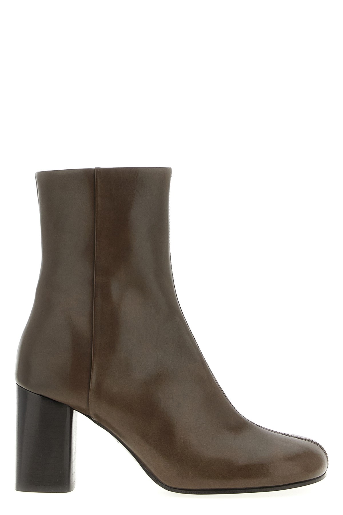 Lemaire Brown Ankle Boots In Blue