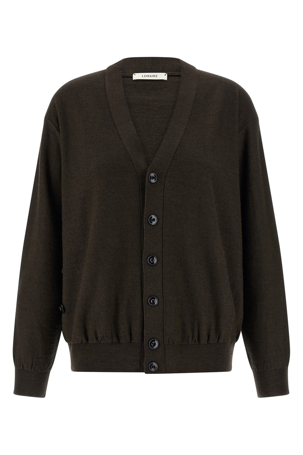 Lemaire Relaxed Twisted Cardigan In Brown
