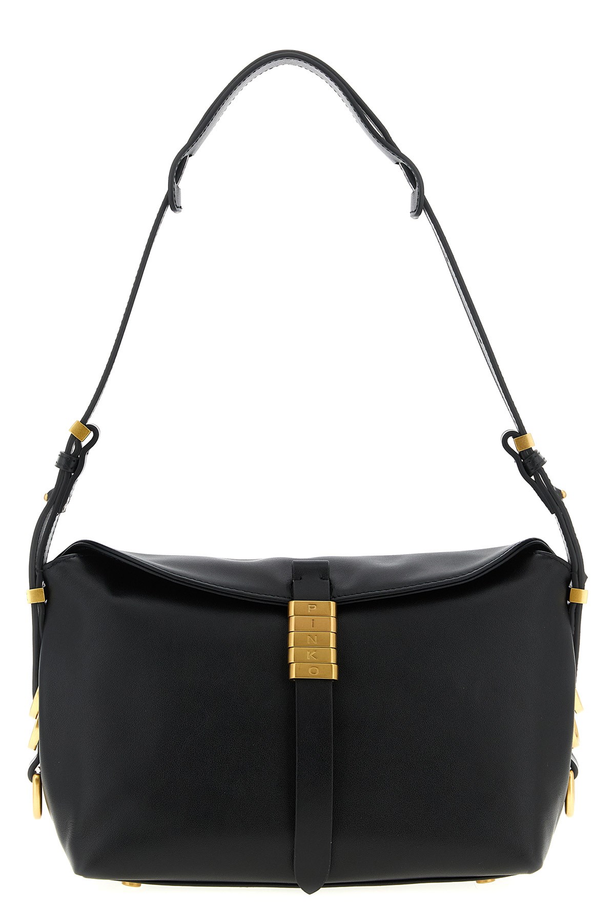 Pinko Saddle Baguette Small Shoulder Bag In Black