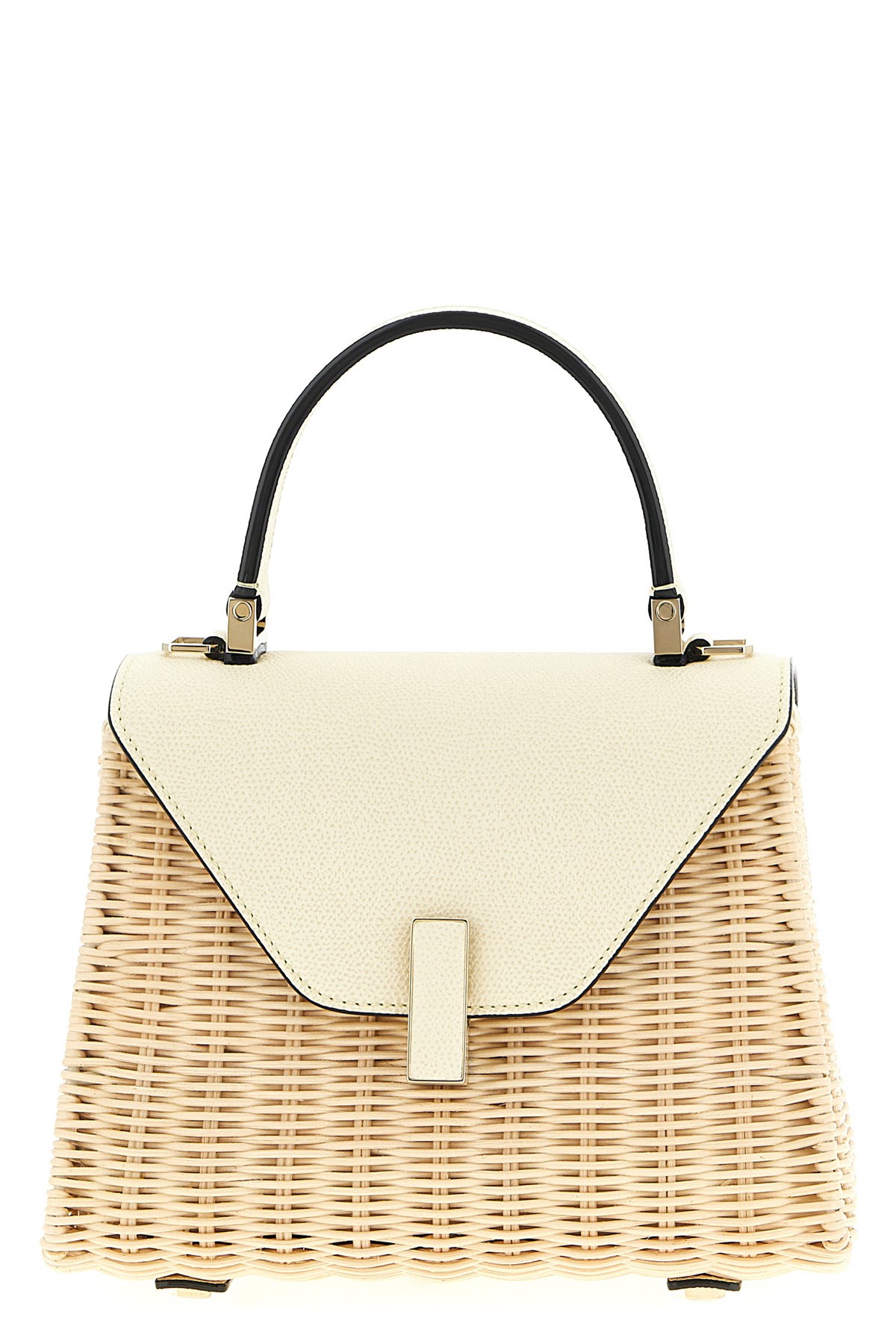 Valextra Iside Vimini Mini Handbag In Sand