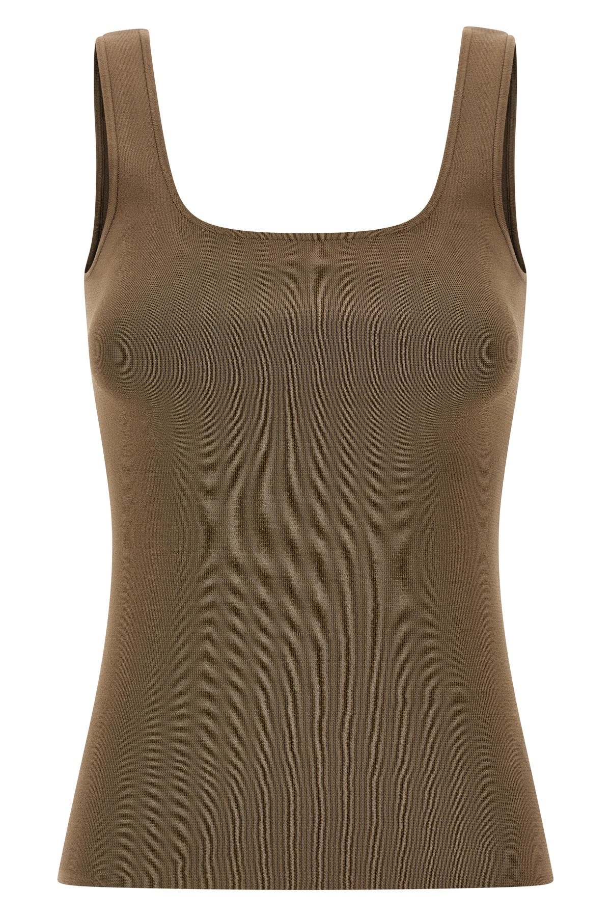 Entire Studios Square-neck Knit Top In Multi