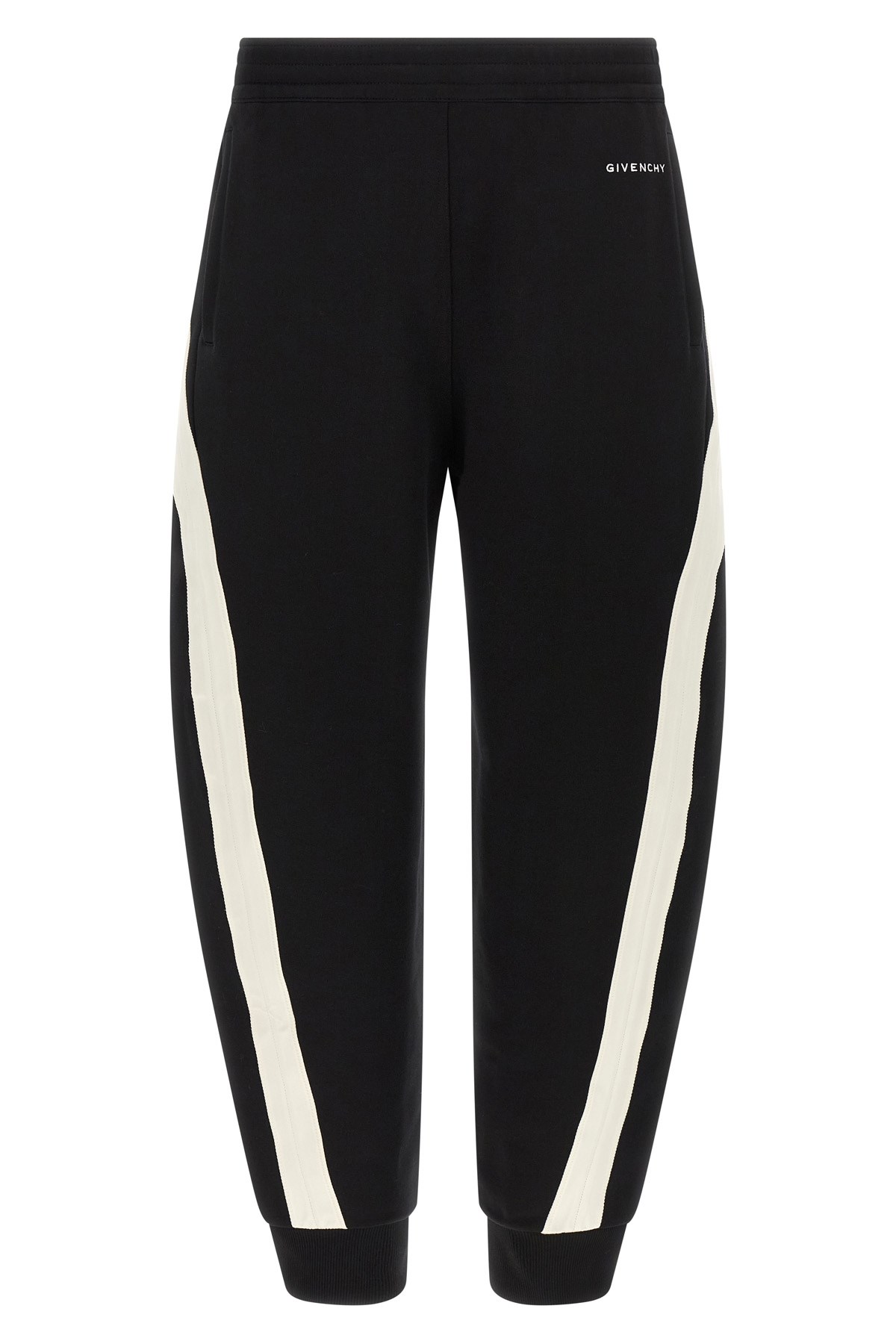 Givenchy Mens Black Open Seam Contrast Cotton-jersey Jogging Bottoms Xl In Black