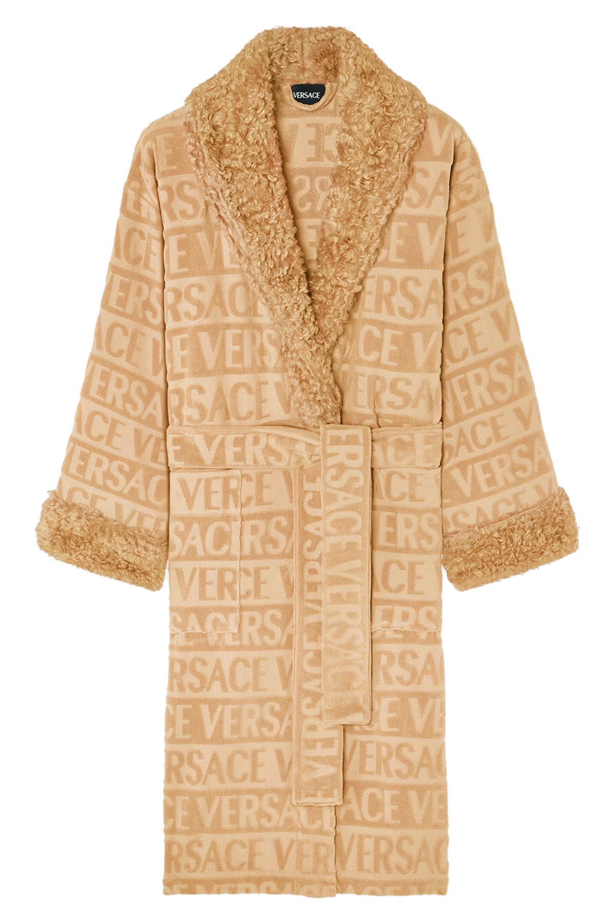 Versace Home 'versace' Bathrobe In Brown