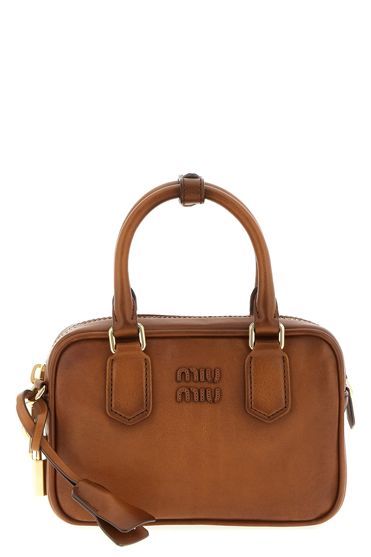 Miu Miu 'beau' Small Handbag In Brown