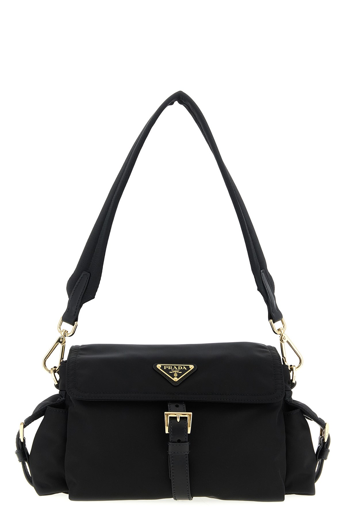 Prada ' Explore' Medium Shoulder Bag In Black