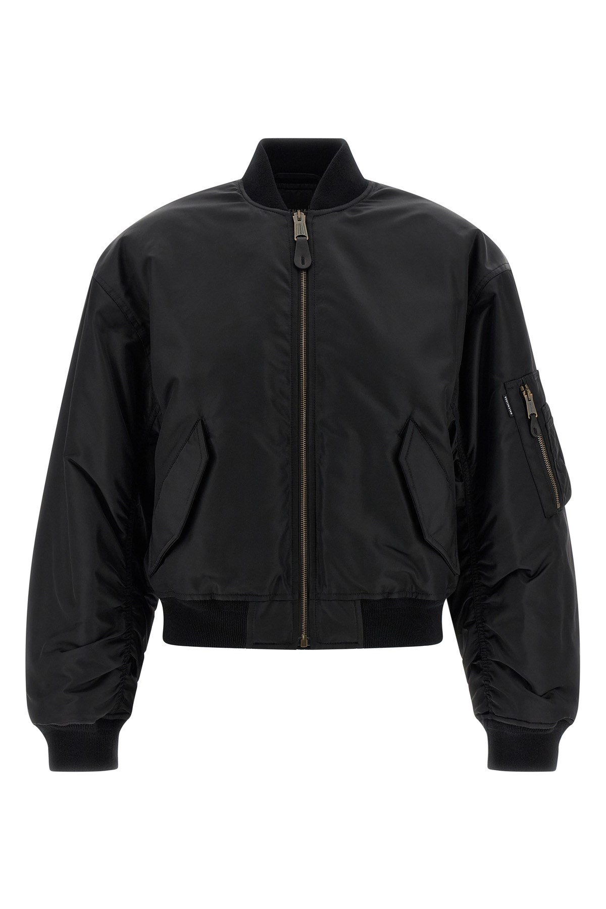 Balenciaga Standard Bomber Jacket In Black