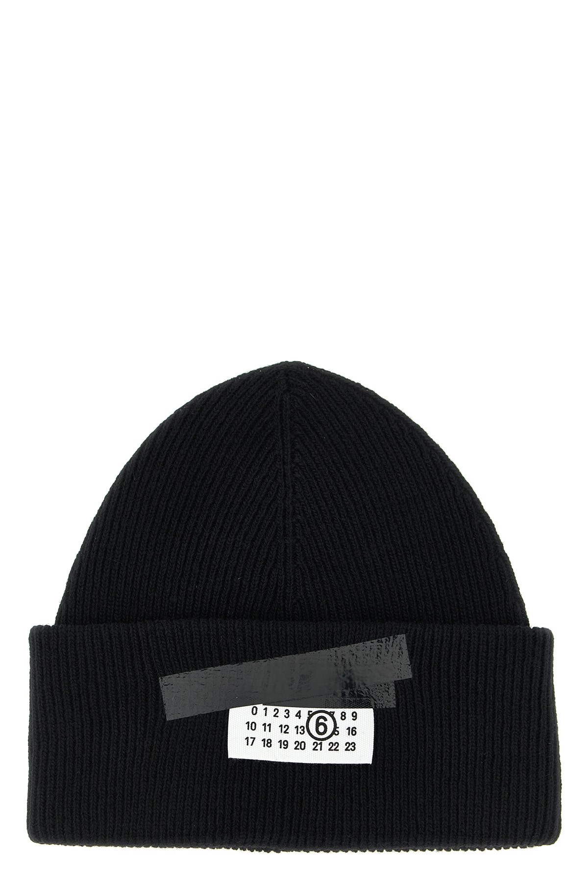 Mm6 Maison Margiela Numeric Signature Mm6 Cap In Black