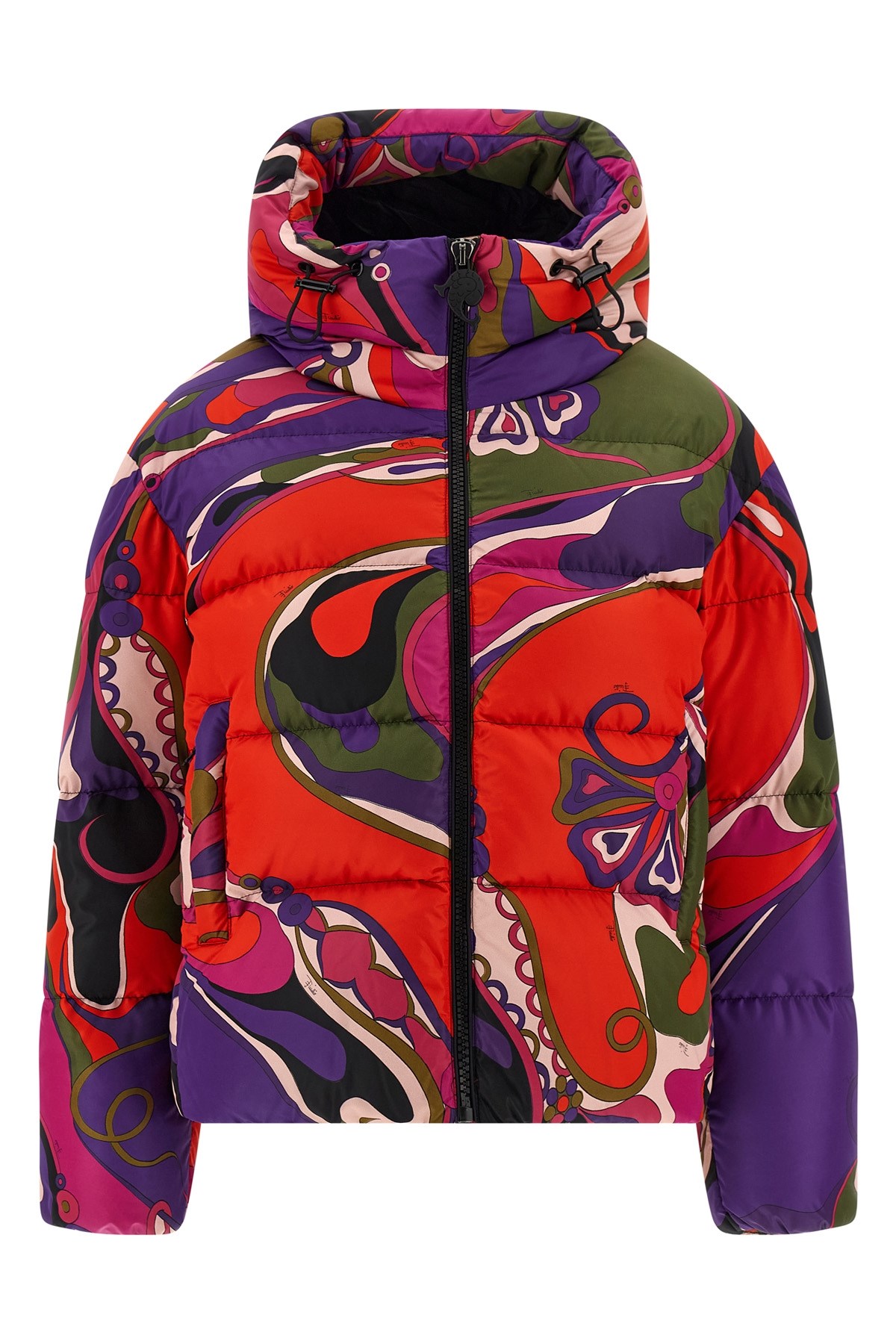 Pucci Orchidee Down Jacket In Multi