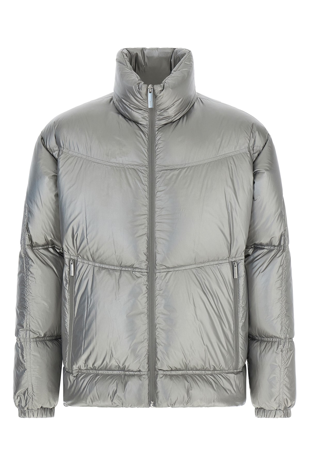 Laminar Metallic Shield Down Jacket Puffer Jackets Silver In Gray