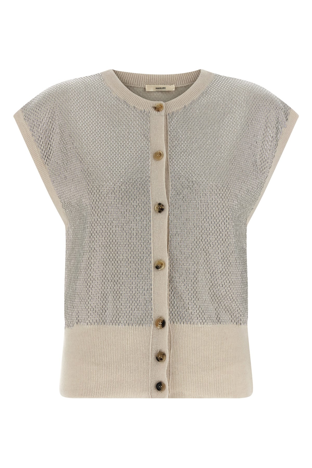 Haikure Kirby Gilet Beige In Gray