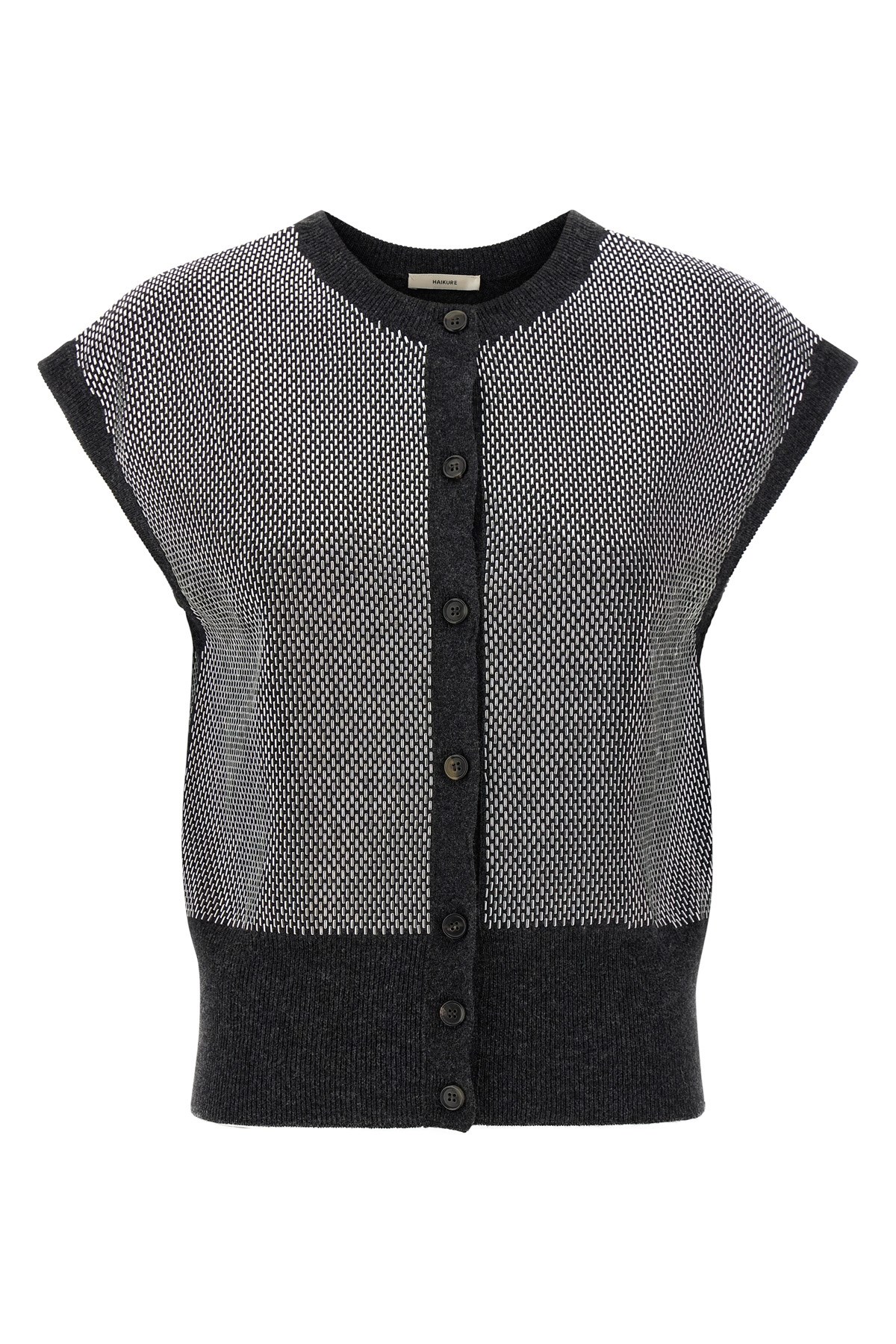 Haikure Kirby Gilet Gray In Gray