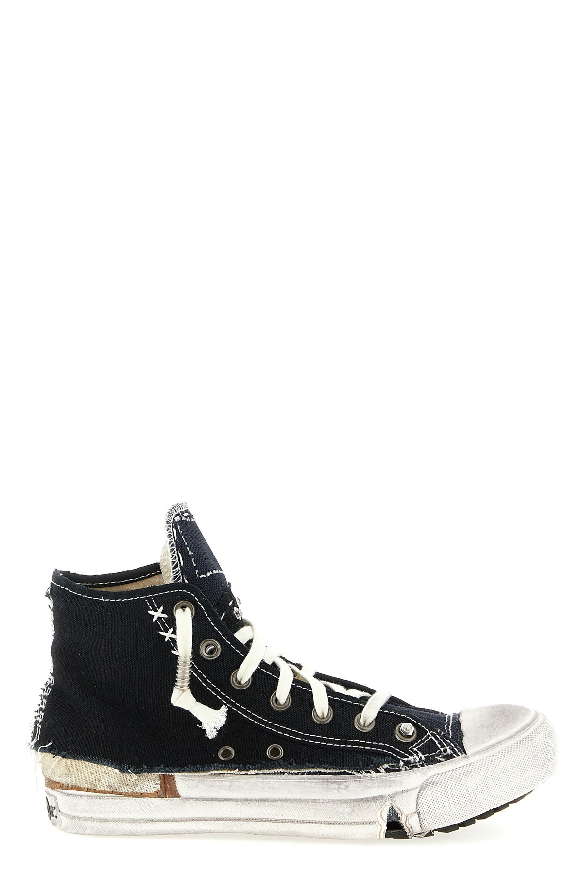 Maison Margiela Blue Lace Up Sneakers In Multi