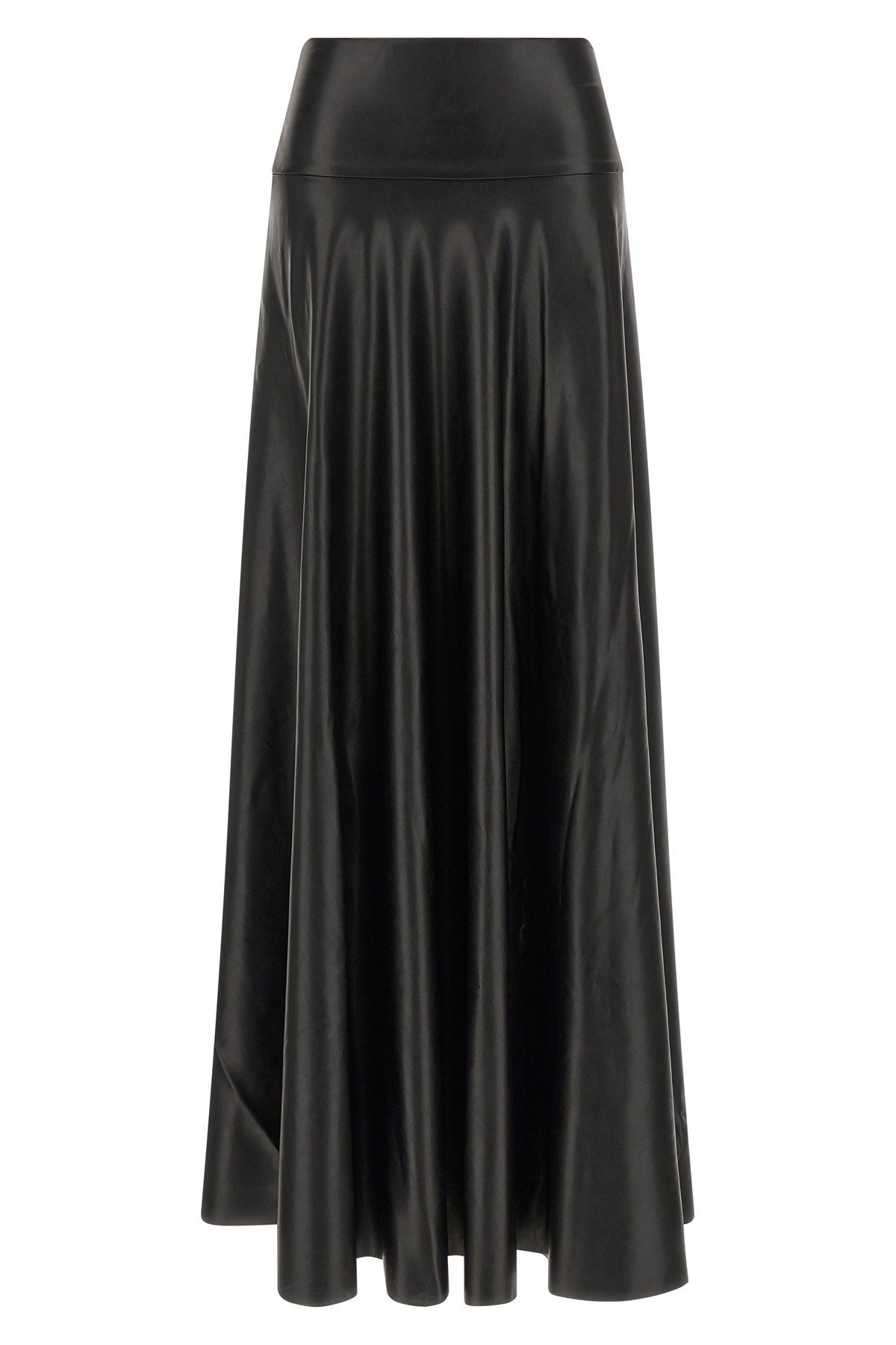 Norma Kamali Flared Skirt To Floor Skirt In Blue