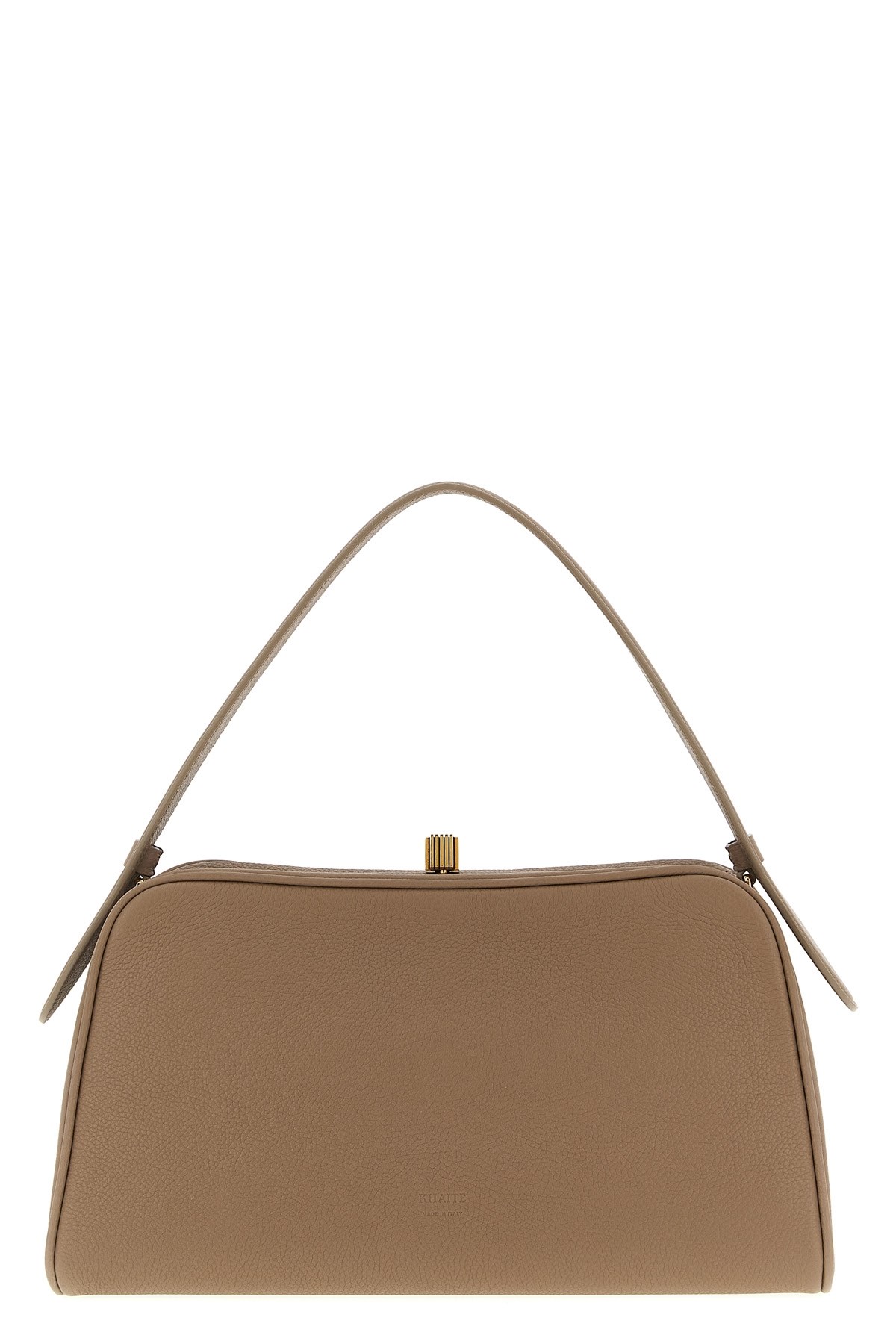 Khaite Hammered Embossed Cate Handbag In Brown