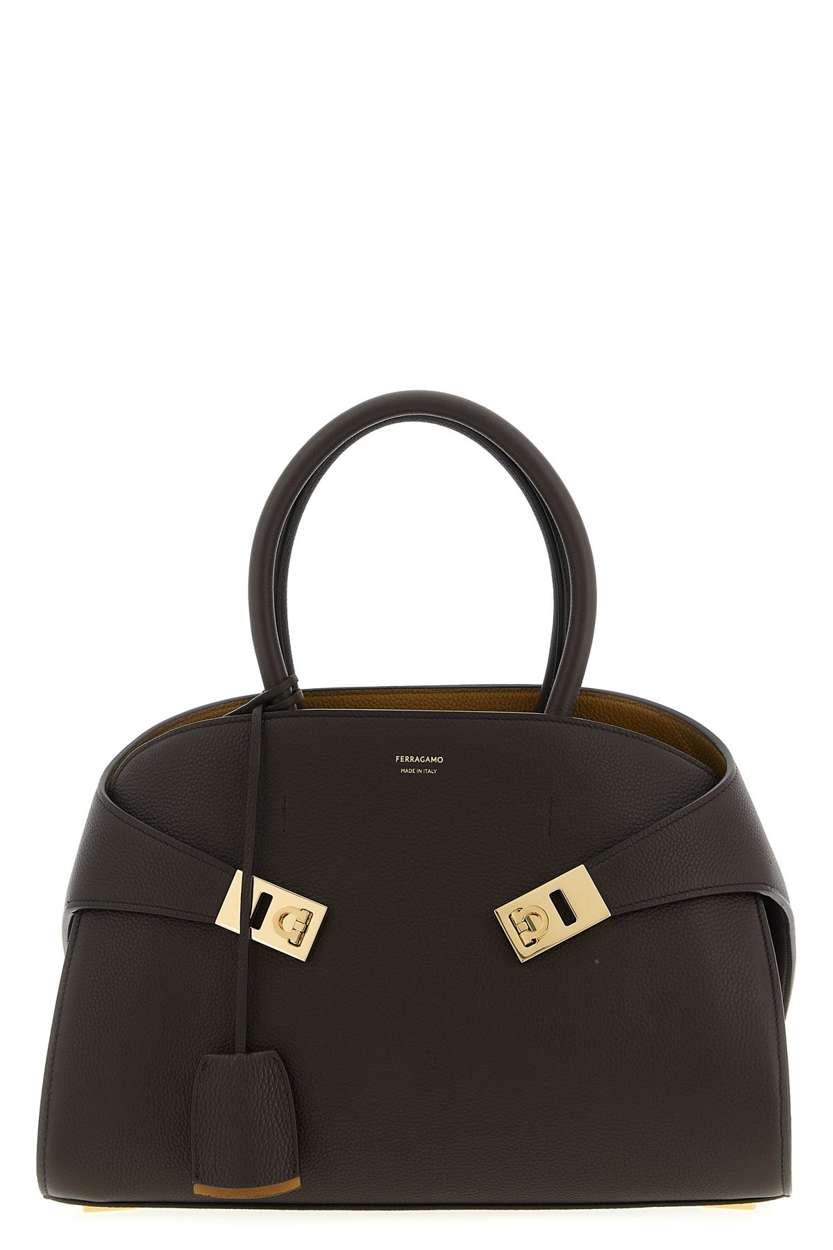 Ferragamo 'hug (m)' Handbag In Brown