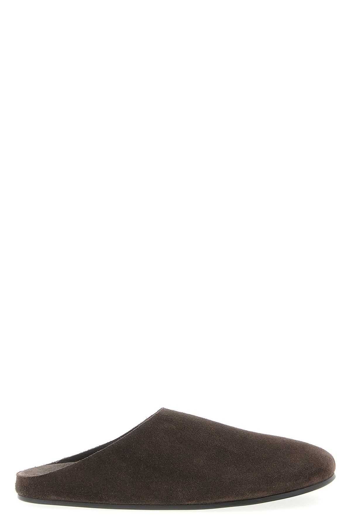 The Row Hudson Round-toe Mules In Brown