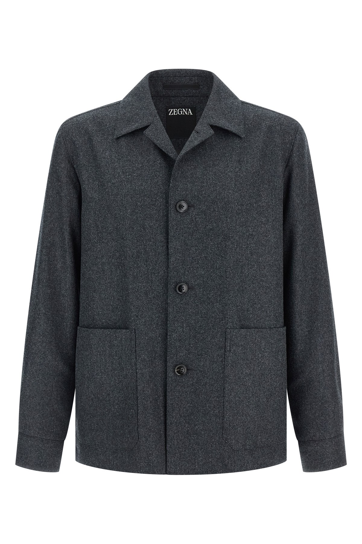 Zegna Alpe Button Jacket In Gray