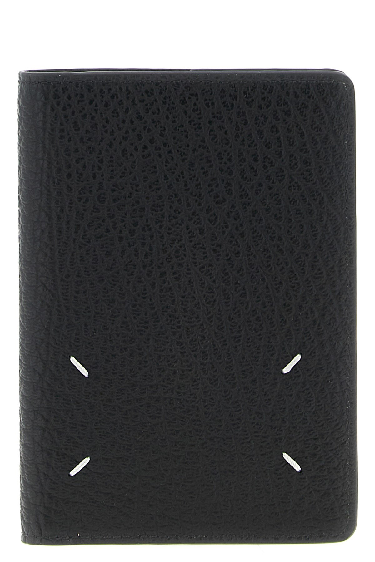 Maison Margiela Four Stitches Passport Holder In Black