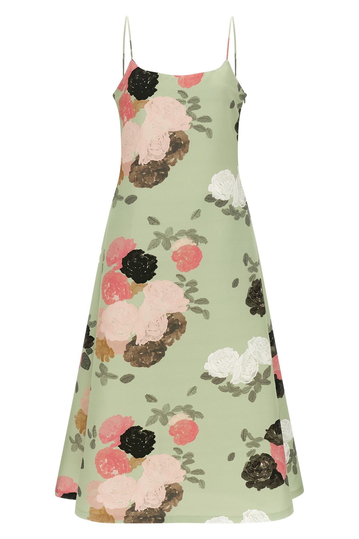 Bernadette Nicole Flower-print Maxi Dress In Green