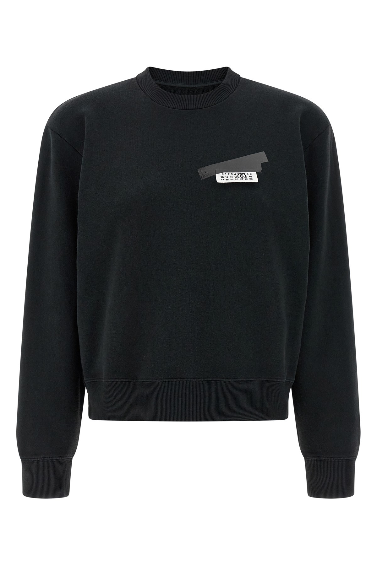 Mm6 Maison Margiela Numeric Signature Mm6 Sweatshirt In Black