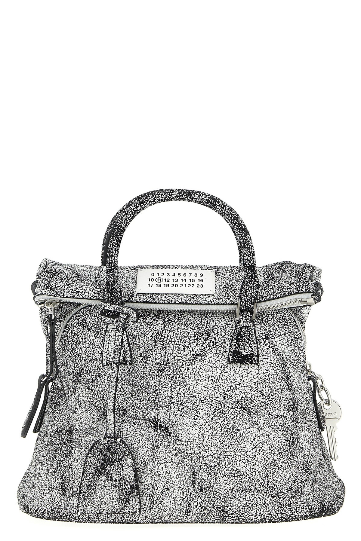 Maison Margiela 5ac Loved To Death Mini Handbag In Silver
