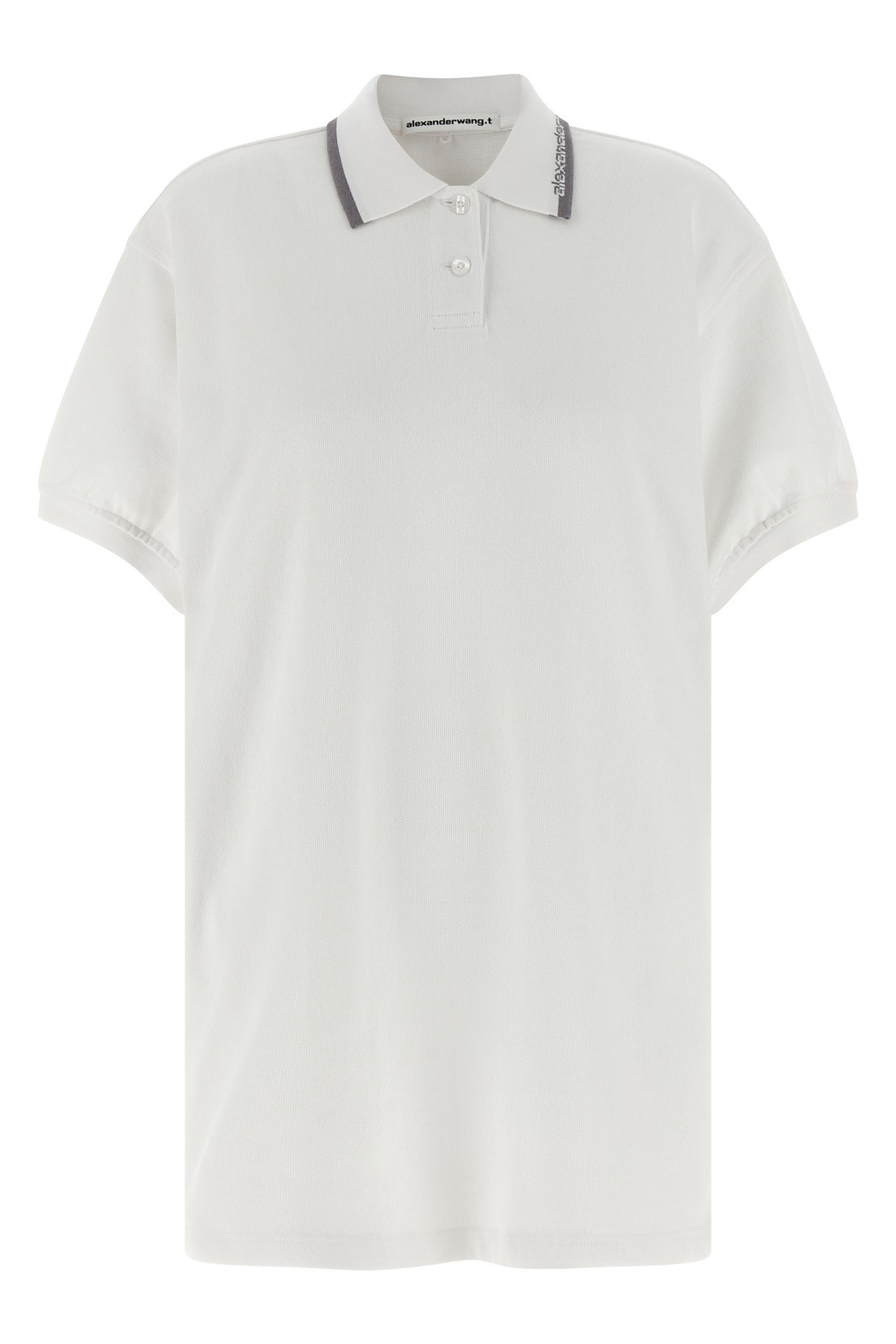 Alexander Wang T Intarsia Collar Dress In White