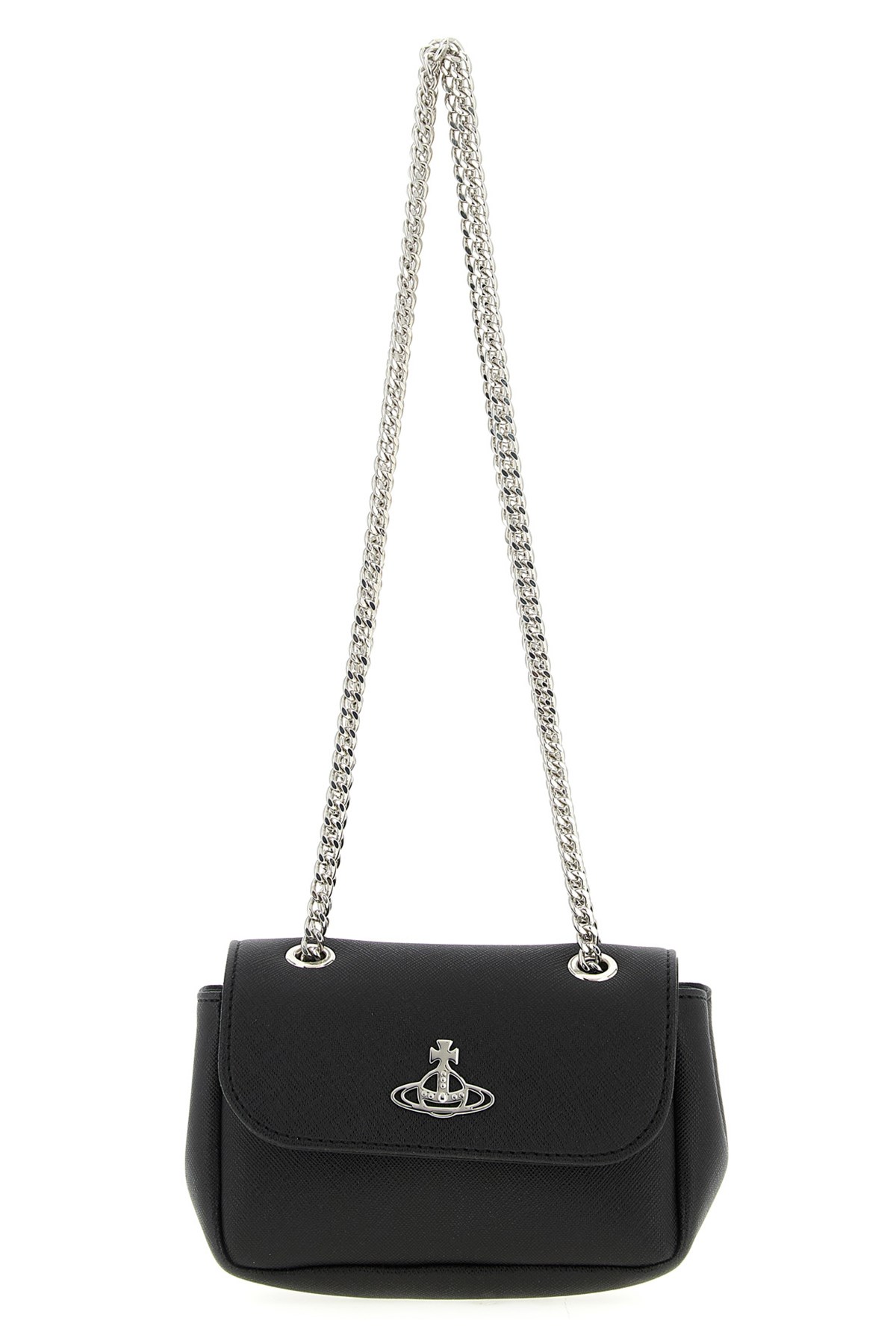 Vivienne Westwood 'small Purse Chain' Shoulder Bag In Black