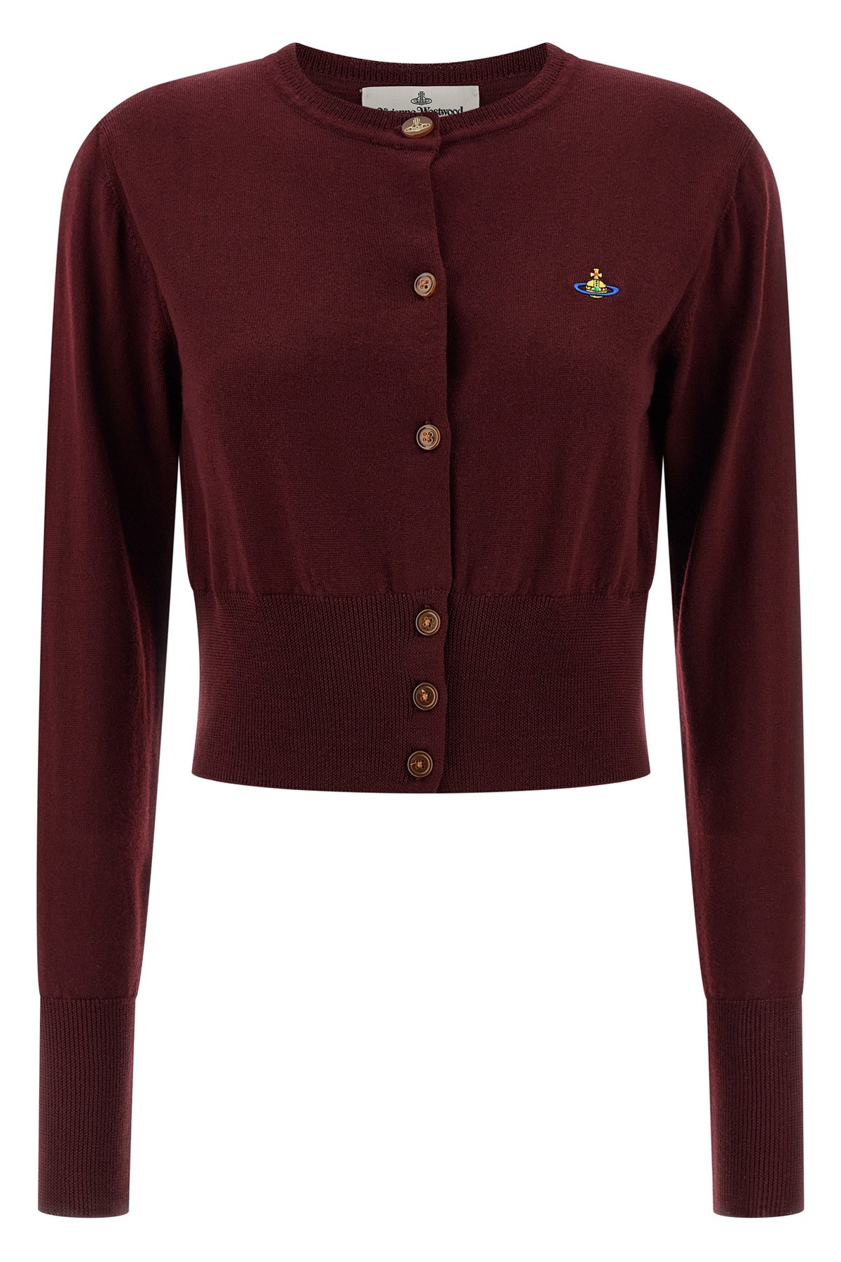 Vivienne Westwood Bea Cardigan In Burgundy