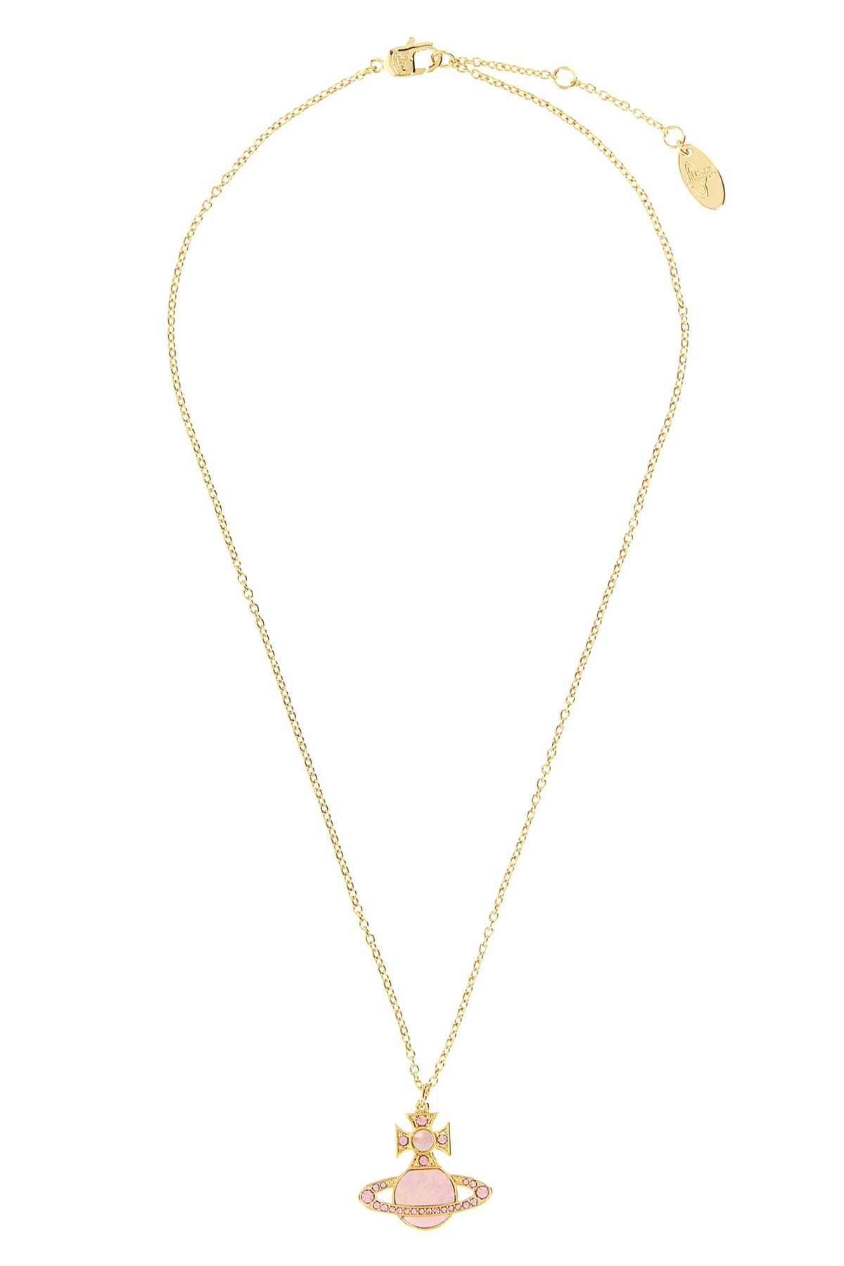 Vivienne Westwood Rina Pendant Necklace In Pink