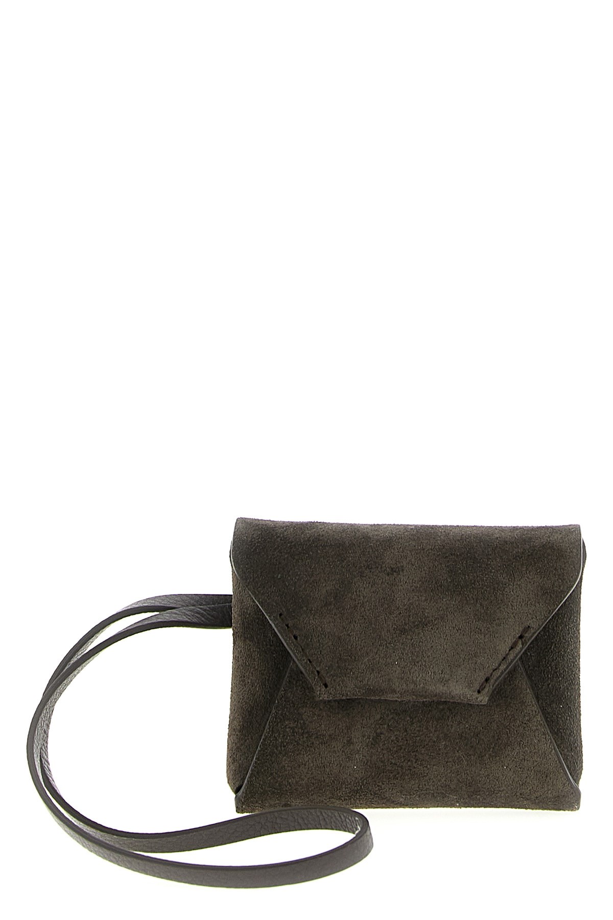 Brunello Cucinelli Suede Bag Charm In Brown