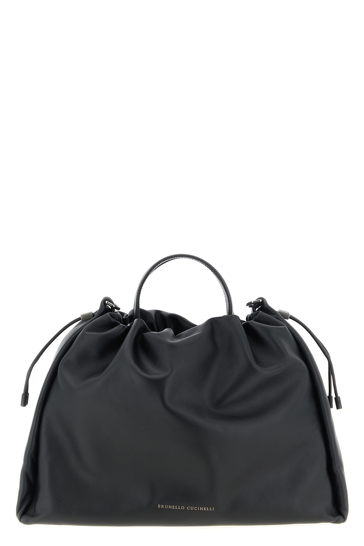 Brunello Cucinelli Spacious Tote Bag Adjustable Strap In Black