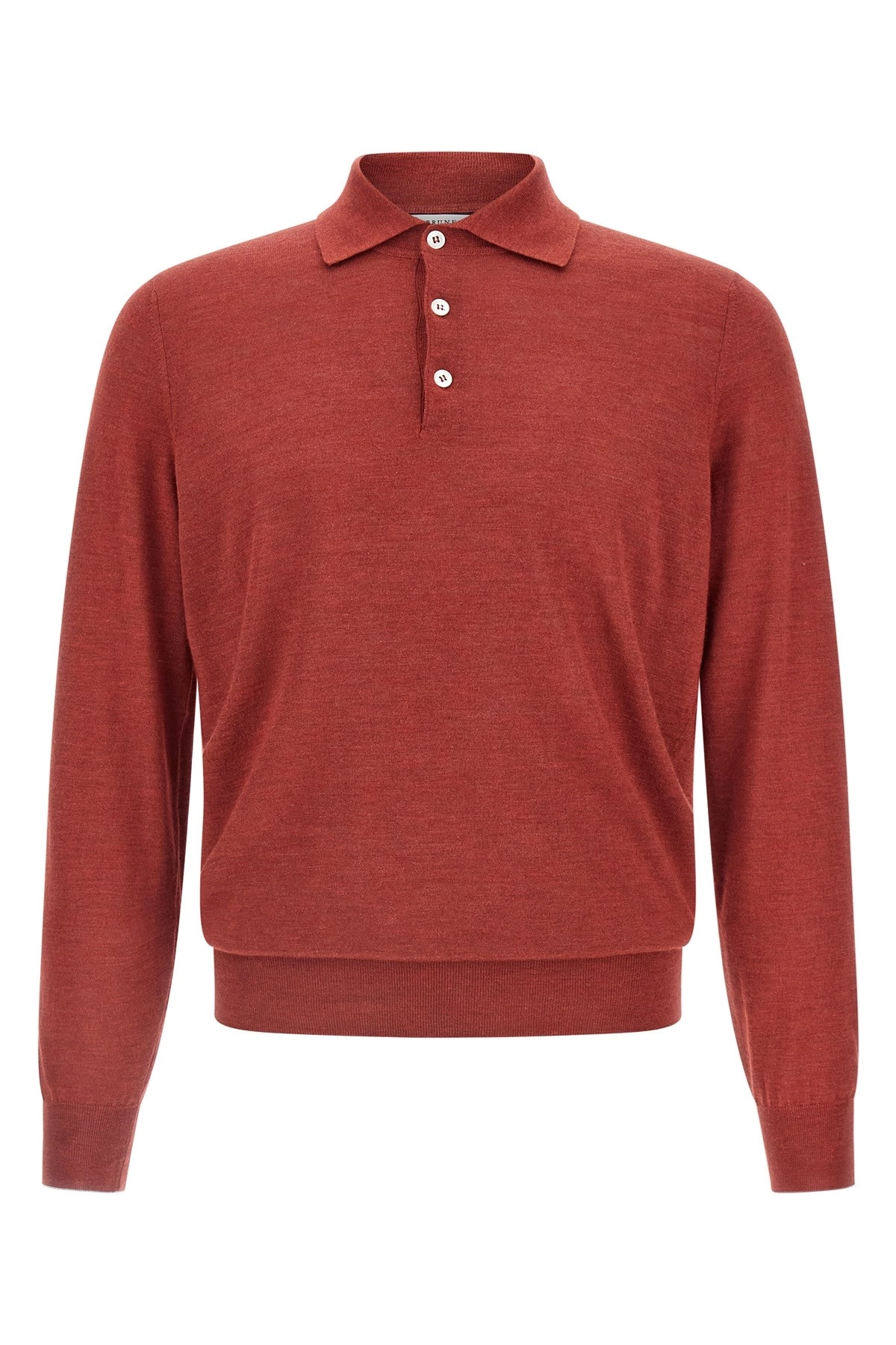 Brunello cucinelli Shaved knit polo shirt available on julian