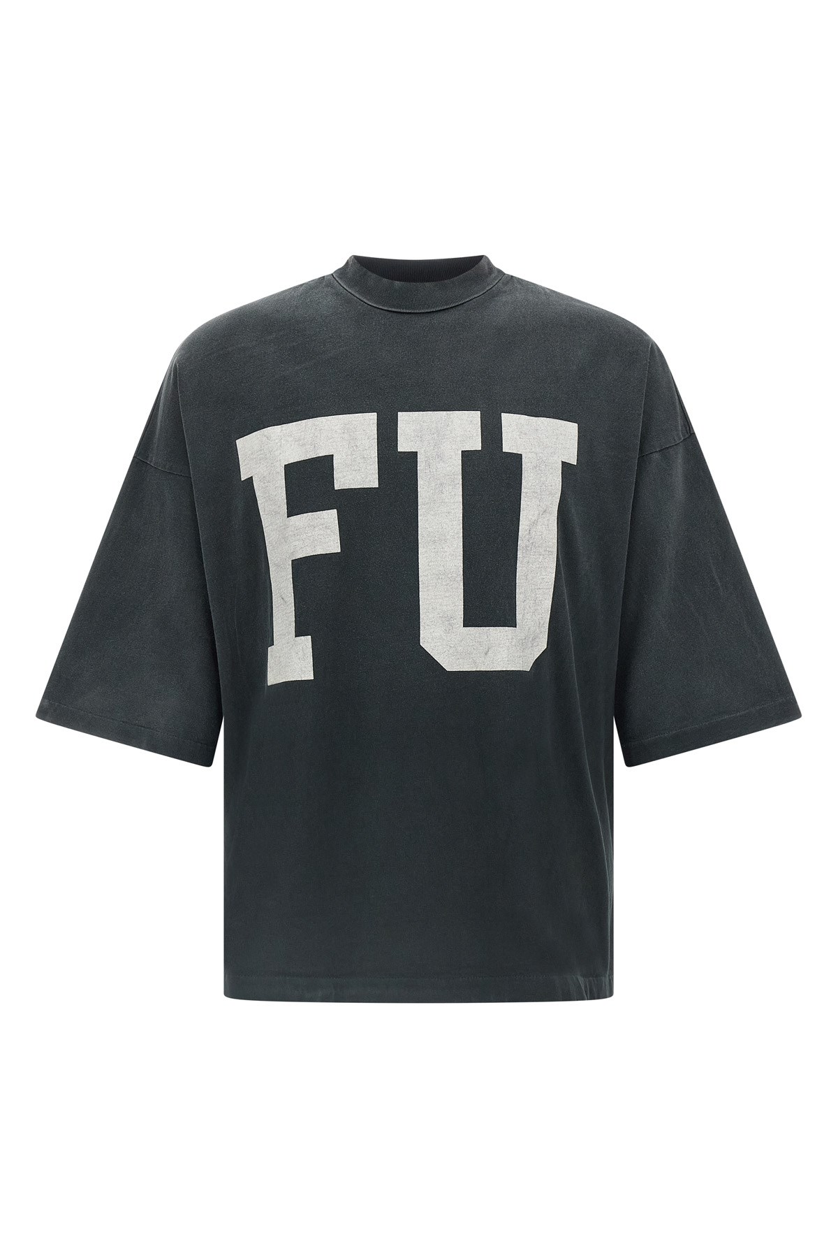 Fear Of God Mens Black Fu Educate Relaxed-fit Cotton-jersey T-shirt In Blue