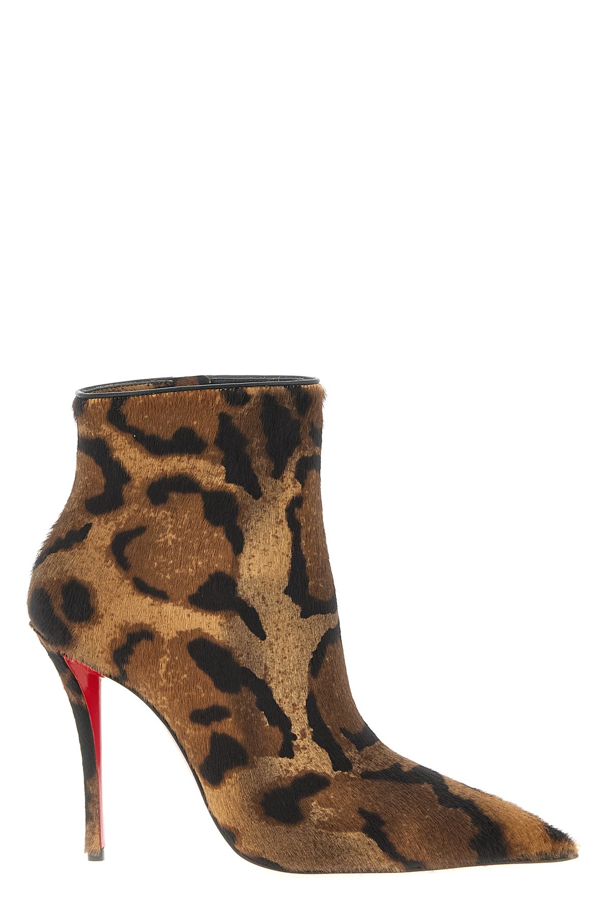Christian Louboutin Ankle Boots With Pointed Toe And Stiletto Heel In Brown