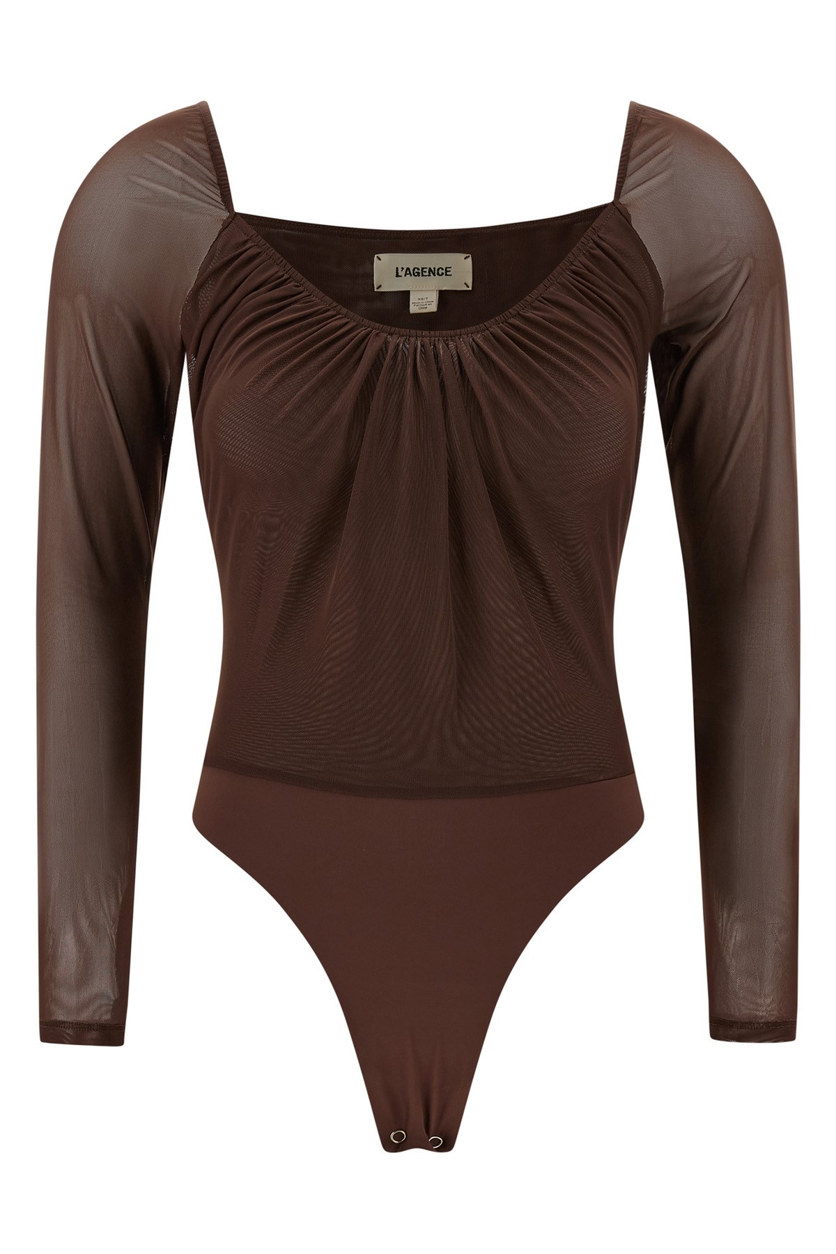 L'agence 'gwendolyn' Bodysuit In Brown