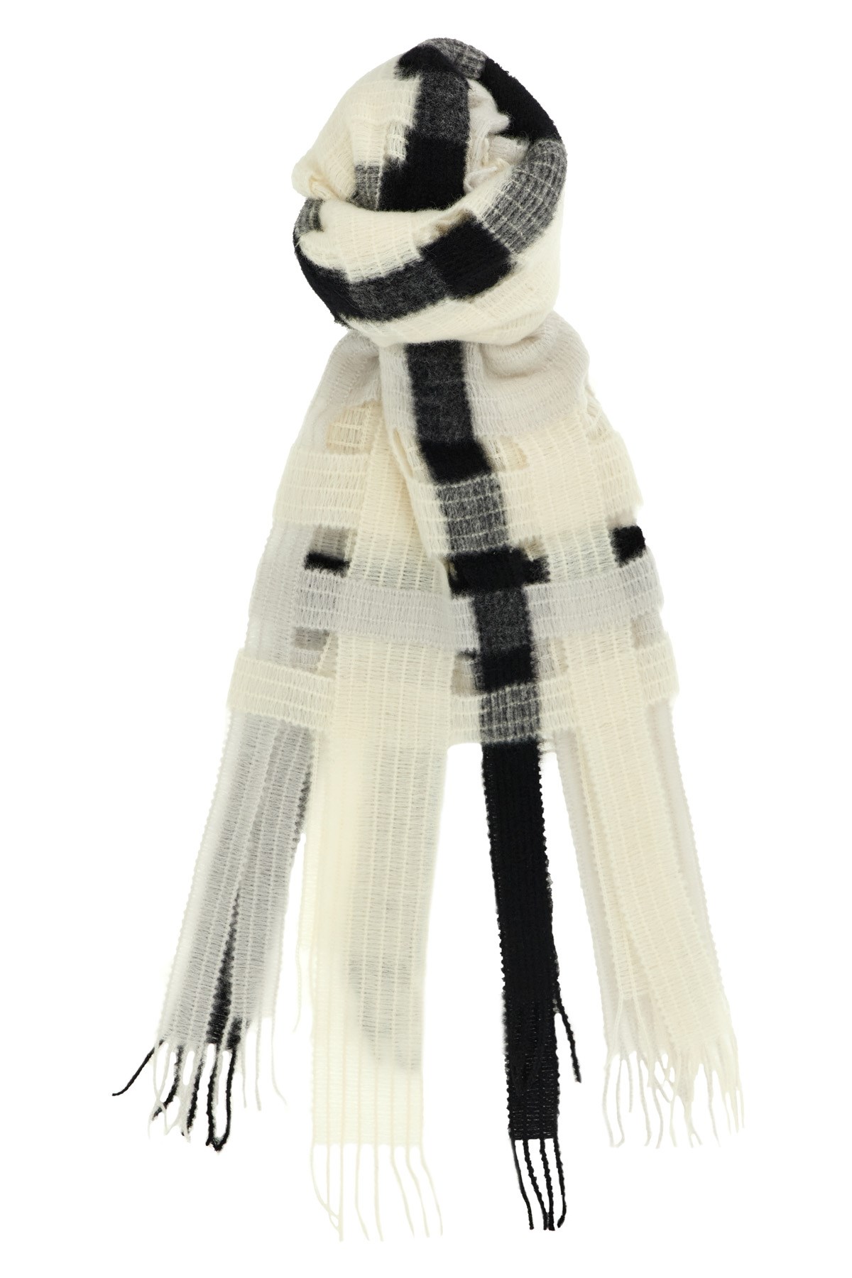 Issey Miyake 'raschel Wave Stole' Scarf In Black