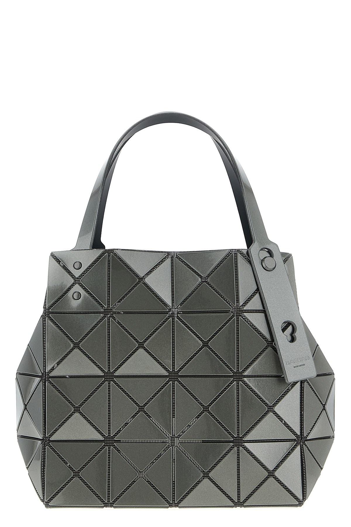Bao Bao Issey Miyake 'carat' Large Handbag In Gray