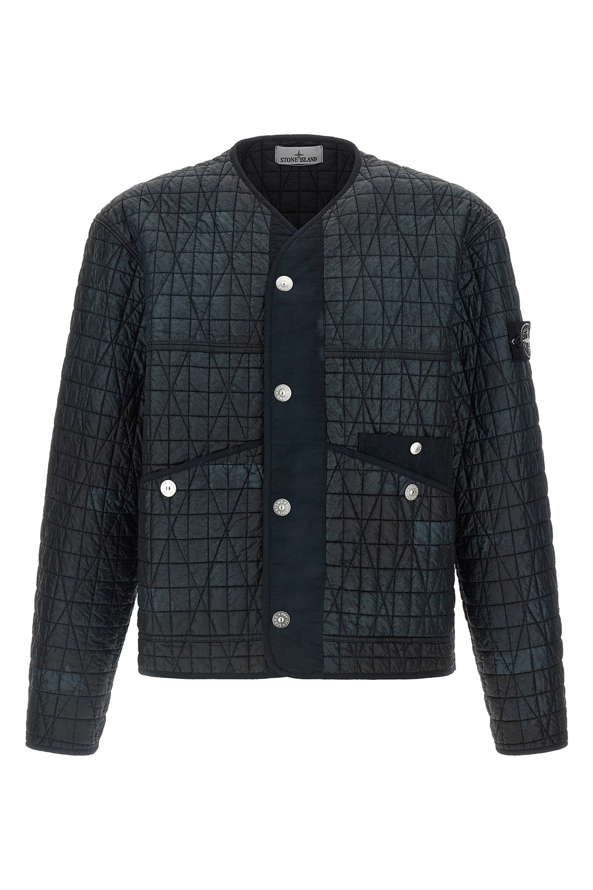 Stone Island Ylon Reps-tc Corrosion Treatment Jacket In Black