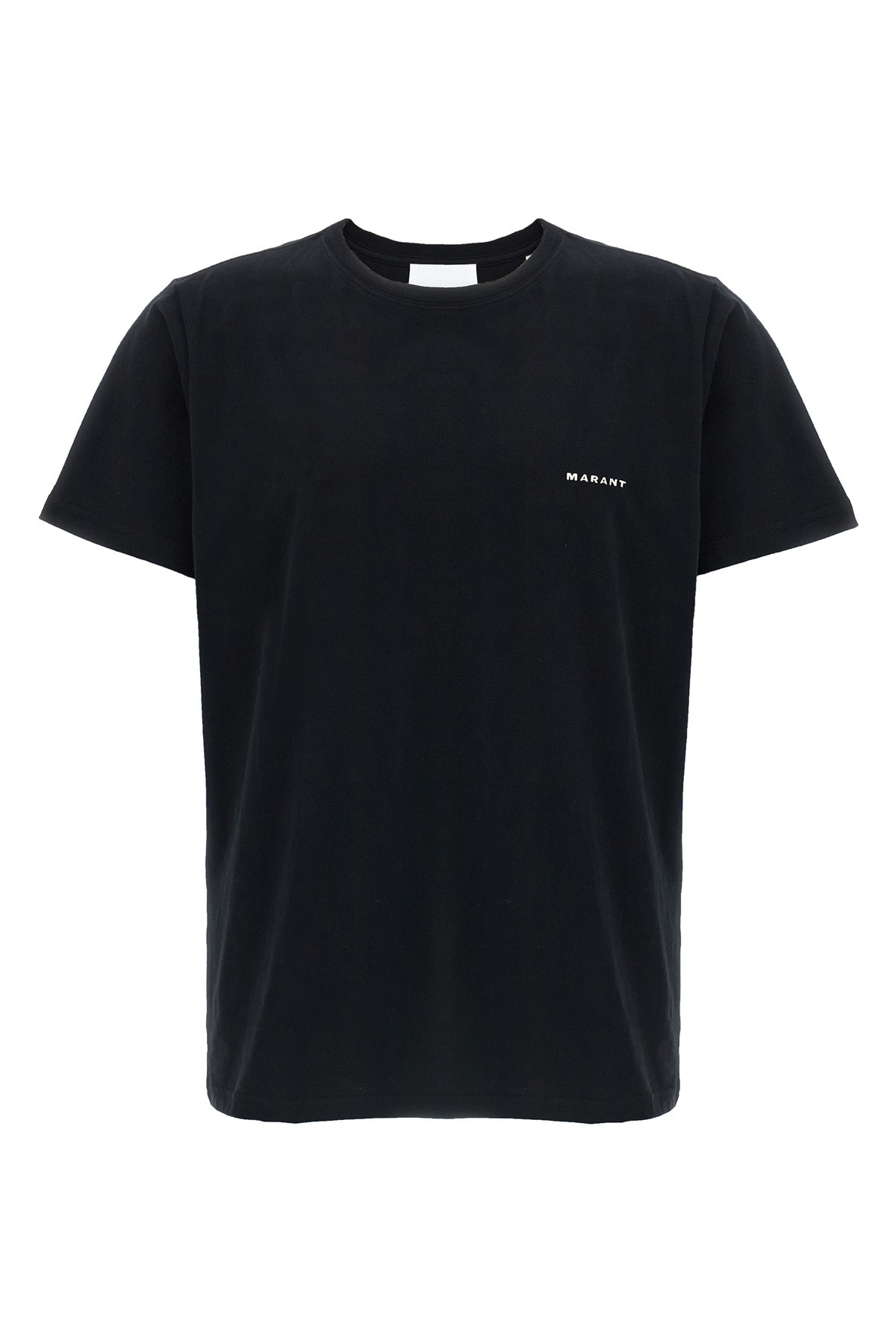 Isabel Marant Minimalist Black Cotton Short-sleeve T-shirt In Black
