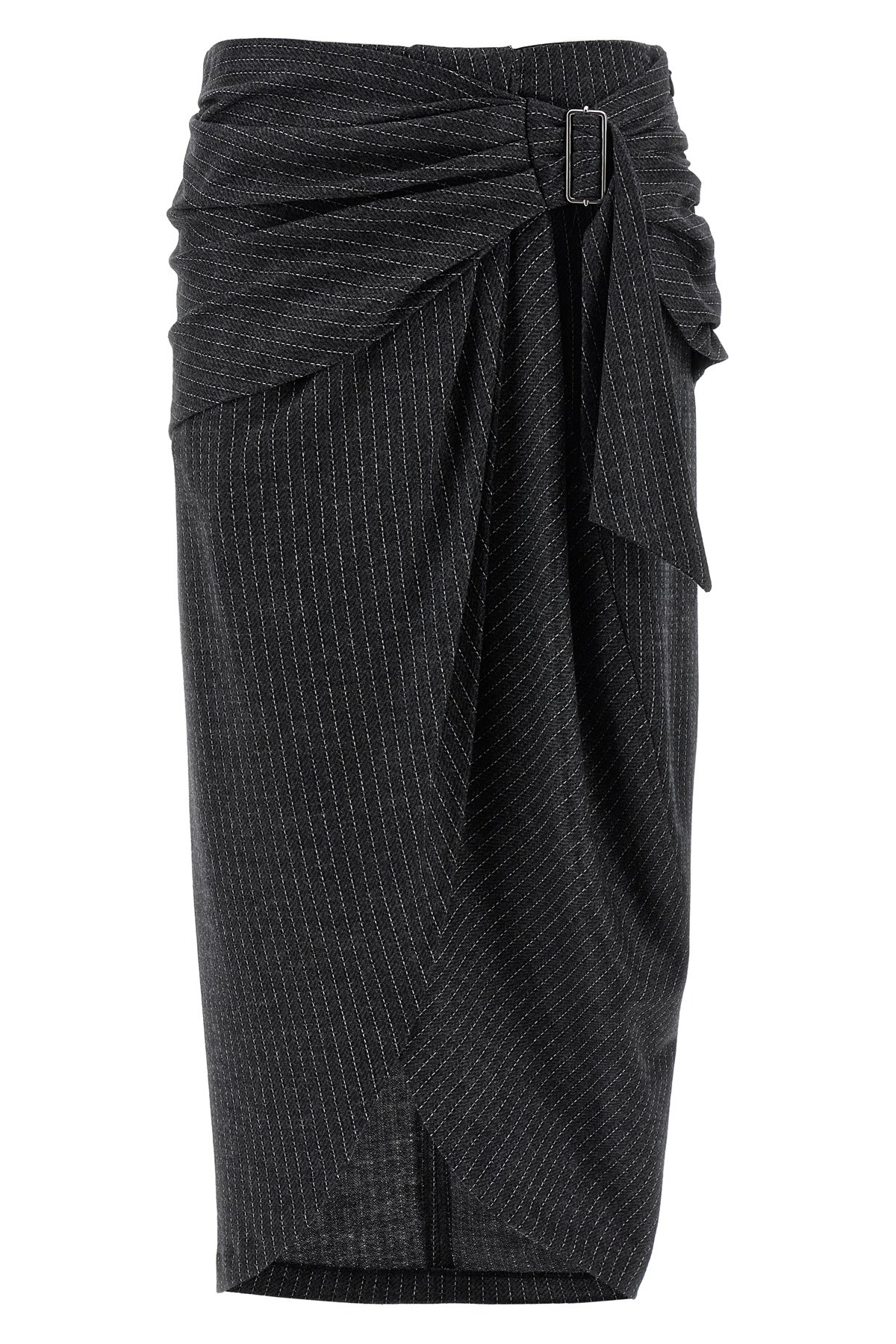 Isabel Marant 'reilly' Midi Skirt In Gray