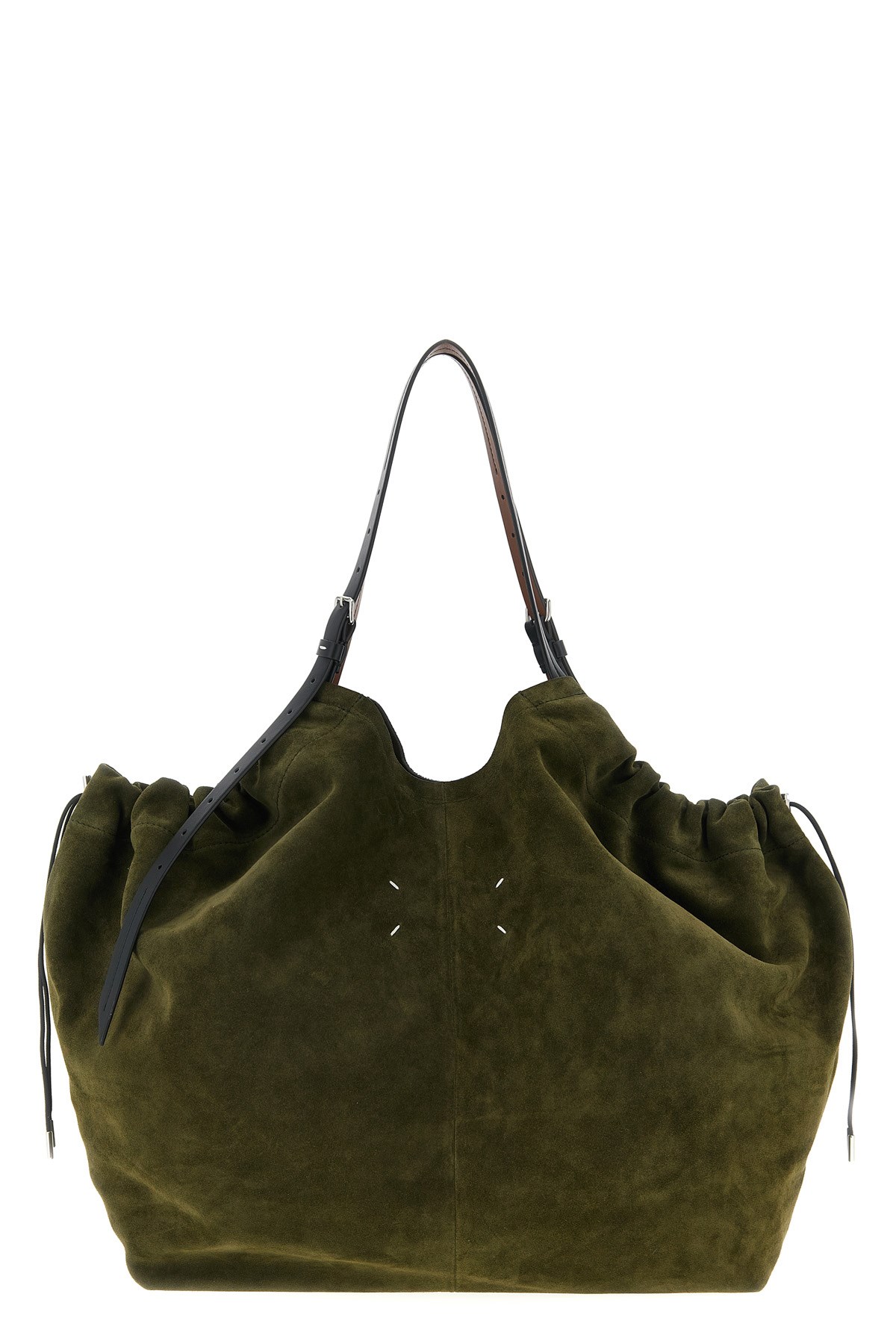 Maison Margiela Drawstring Shopping Bag In Green