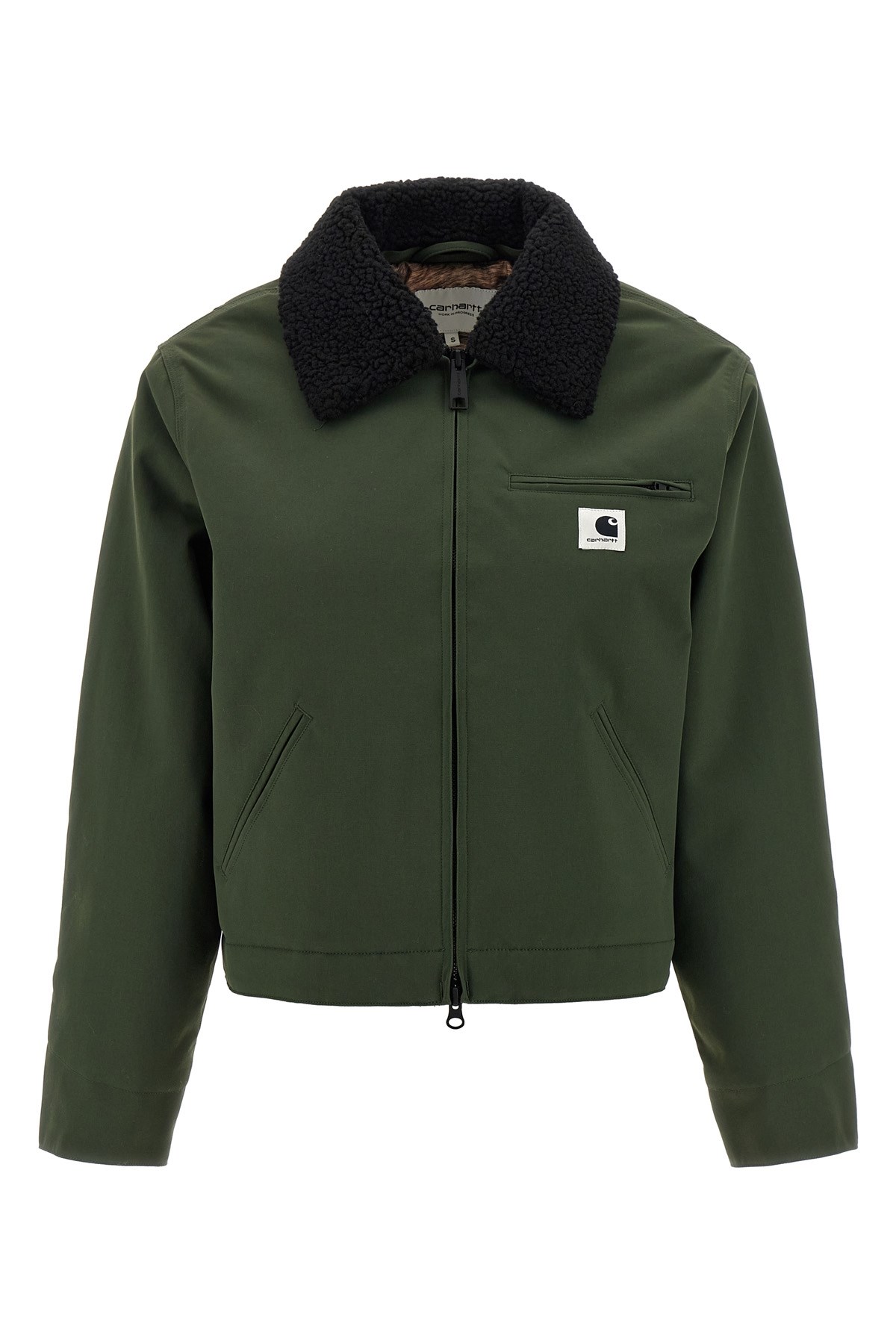 Carhartt Newkirk Corduroy-collar Bomber Jacket In Green