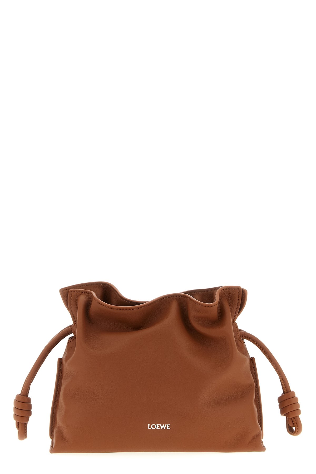 Loewe 'flamenco' Mini Clutch In Brown