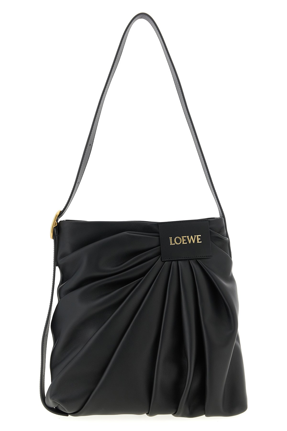Loewe Draped Tote Bag Crossbody Bags Black In Black