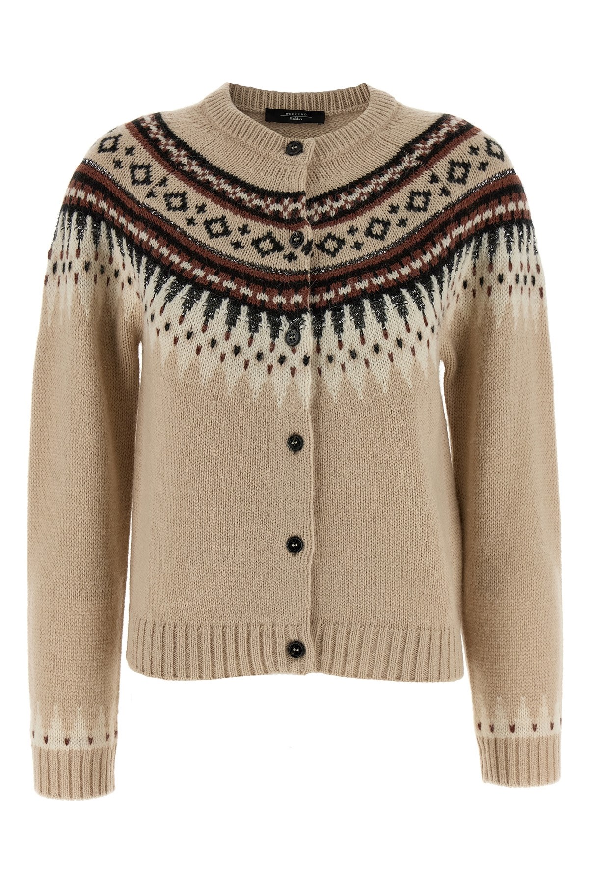Weekend Max Mara Cardigan 'cabiria1234' In Sand